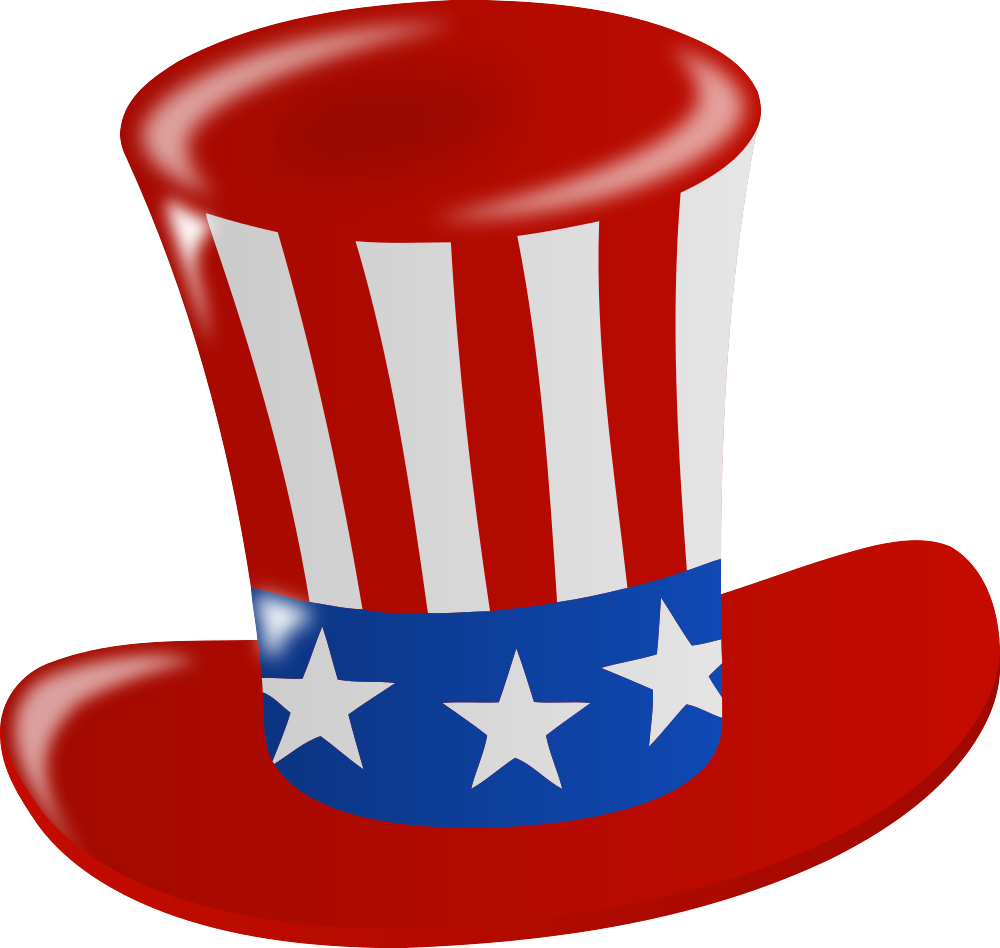 OnlineLabels Clip Art US flag hat